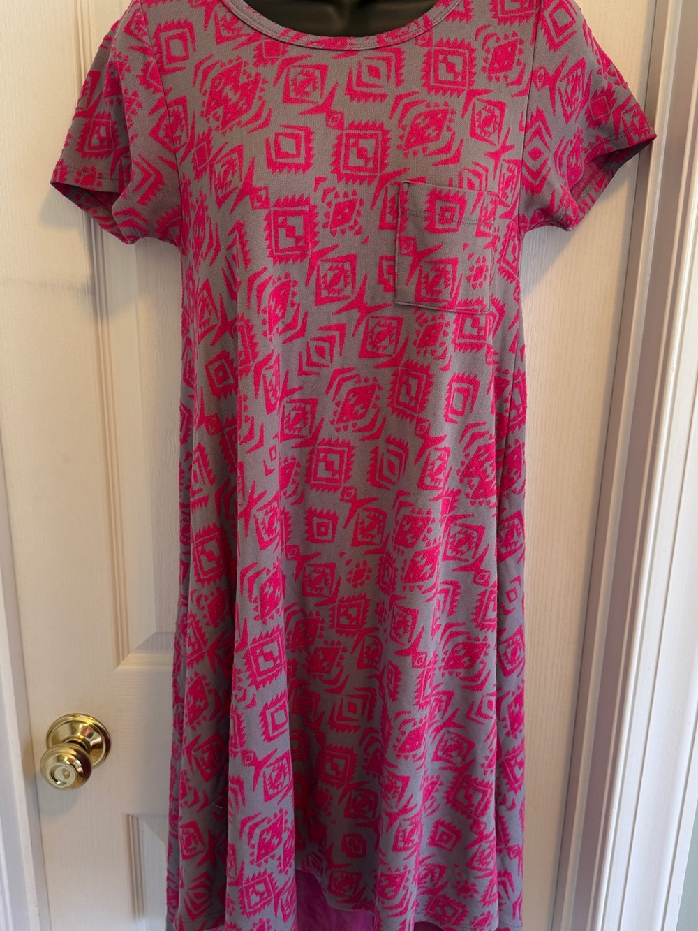 Lularoe Women’s Pink Patterned Swing Dress
